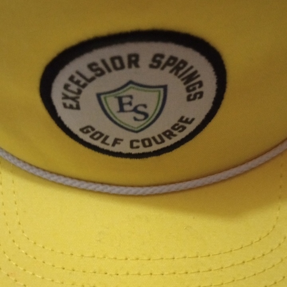 Vibrant Yellow Snapback Hat with Circular Logo - Picture 7 of 7